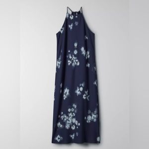 Halter Midi Printed Slip Dress | Babaton, Aritzia